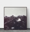 Sailboat under the storm